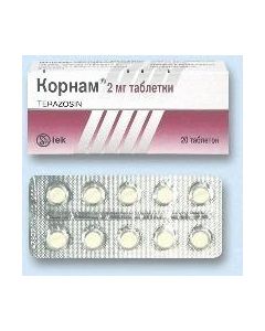 terazosin - Kornam tablets 2 mg, 20 pcs. texas Pharmacy Online - texas.buy-pharm.com