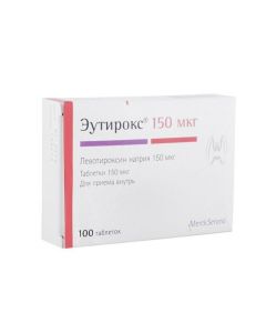 Levothyroxine sodium - Eutiroks tablets 150 mcg, 100 pcs. texas Pharmacy Online - texas.buy-pharm.com
