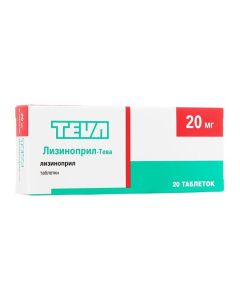 lisinopril - Lisinopril-Teva tablets 20 mg 20 pcs. texas Pharmacy Online - texas.buy-pharm.com