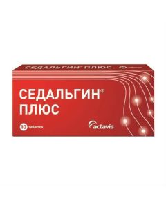 Metamizole Sodium, Caffeine, Thiamine - Sedalgin Plus tablets 10 pcs. texas Pharmacy Online - texas.buy-pharm.com