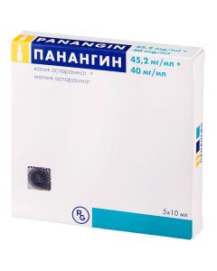 potassium and magnesium asparahynat - Panangin ampoules, 10 ml, 5 pcs. texas Pharmacy Online - texas.buy-pharm.com