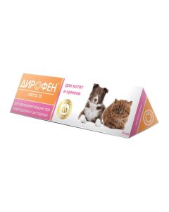 Pyrantel, praziquantel - Dirofen-paste 20 for kittens and puppies Apisenna 10 ml texas Pharmacy Online - texas.buy-pharm.com