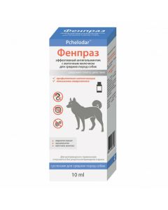 Pyrantel, praziquantel, pchelynoe royal jelly - Pchelodar Fenpraz oral suspension for medium dog breeds 10 ml texas Pharmacy Online - texas.buy-pharm.com