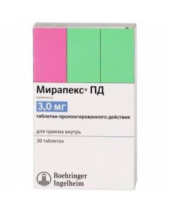 Pramypeksol - Mirapex PD tablets 3 mg, 30 pcs. texas Pharmacy Online - texas.buy-pharm.com
