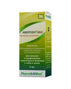 Aversektyn - Aversekt K&C injection for 0.5% for cats and dogs a bottle of 5 ml texas Pharmacy Online - texas.buy-pharm.com