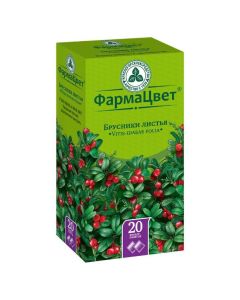 Cranberries leaves - Lingonberries leaves filter packs 1.5 g, 1.5 g packs, 20 g. texas Pharmacy Online - texas.buy-pharm.com