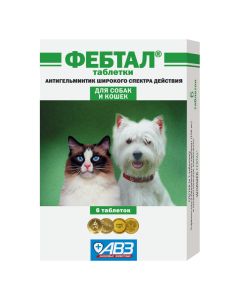 fenbendazole - Febtal tablets for dogs and cats 6 pcs. (BET) texas Pharmacy Online - texas.buy-pharm.com