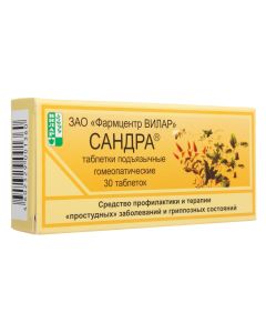 Homeopatycheskyy composition - Sandra homeopathic tablets 0.25 g, 30 pcs. texas Pharmacy Online - texas.buy-pharm.com