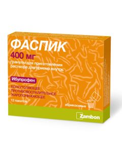 Ibuprofen - Faspik granules for solution for oral administration 400 mg apricot sachet 12 pcs. texas Pharmacy Online - texas.buy-pharm.com