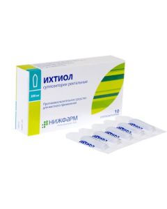 Ihtammol - Ichthyol rectal suppositories 10 pcs. texas Pharmacy Online - texas.buy-pharm.com
