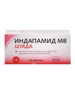 indapamide - Indapamide MV Stada tablets coated.pl.ob. Prolong 1.5 mg 30 pcs. texas Pharmacy Online - texas.buy-pharm.com