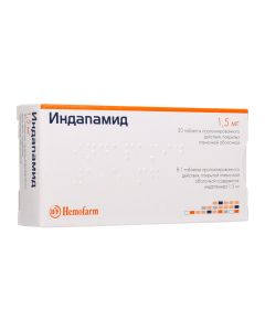 indapamide - Indapamide Prolong tablets. coated film 1, 5 mg 30 pcs. pack texas Pharmacy Online - texas.buy-pharm.com