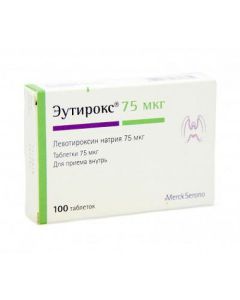 Levothyroxine sodium - Eutirox tablets 75 mcg, 100 pcs. texas Pharmacy Online - texas.buy-pharm.com