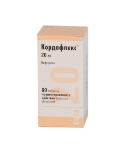 nifedipine - Cordaflex tablets are covered.pl.ob. prolong. 20 mg 60 pcs. texas Pharmacy Online - texas.buy-pharm.com
