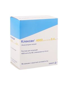enoksaparyn sodium - Clexane Syringes 40 mg 0.4 ml 10 pcs. texas Pharmacy Online - texas.buy-pharm.com