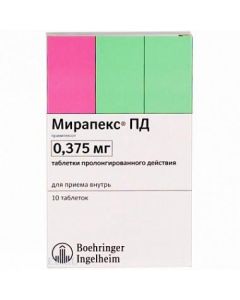 Pramypeksol - Mirapex PD tablets 0.375 mg, 10 pcs. texas Pharmacy Online - texas.buy-pharm.com