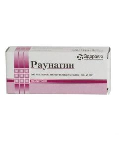 Rauvo fyy alkaloyd - Raunatin tablets 2 mg, 50 pcs. texas Pharmacy Online - texas.buy-pharm.com