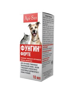 Terbinafine, tyabendazol, metronidazole, lidocaine, dexamethasone - Fungin Forte solution for external use Api-San (BET) glass 10 ml texas Pharmacy Online - texas.buy-pharm.com