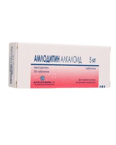 amlodipine - Amlodipine Alkaloid tablets 5 mg, 30 pcs. texas Pharmacy Online - texas.buy-pharm.com