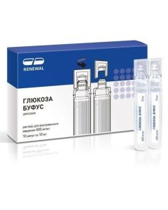 Dextrose - Glucose bufus Renewal solution for in / veins. enter 400 mg / ml 10 ml ampoules 10 pcs. texas Pharmacy Online - texas.buy-pharm.com