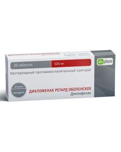 Diclofenac - Diclofenac retard Obolenskoye tablets coated. solution-sol. prolong. 100mg 20 pcs texas Pharmacy Online - texas.buy-pharm.com
