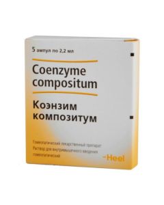 Homeopatycheskyy composition - Coenzyme compositum solution for in / mouse. dosing 2.2 ml ampoules ind.up. 5 pieces. texas Pharmacy Online - texas.buy-pharm.com