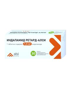 indapamide - Indapamide Retard-ALSI prolonged tablets. 1.5 mg 30 pcs texas Pharmacy Online - texas.buy-pharm.com