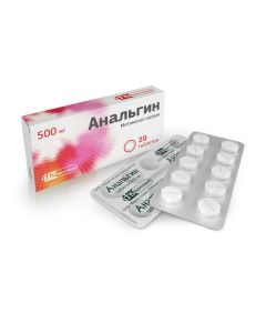 metamizol sodium - Analgin tablets 500 mg 20 pcs. texas Pharmacy Online - texas.buy-pharm.com