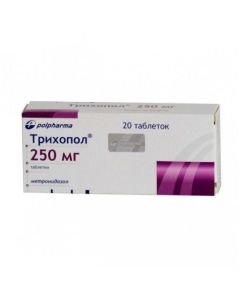 metronidazole - Trichopol tablets 250 mg, 20 pcs. texas Pharmacy Online - texas.buy-pharm.com