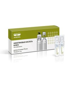 Nykotynovaya acid - Nicotinic acid bufus Renewal injection solution 1% 1 ml ampoule 10 pcs. texas Pharmacy Online - texas.buy-pharm.com