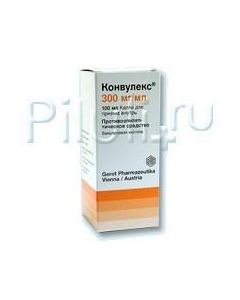 Valproevaya acid - Konvuleks drops for oral administration 300 mg / ml, 100 ml texas Pharmacy Online - texas.buy-pharm.com