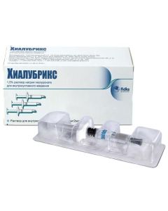 Hyaluronat sodium - Hyalubrix solution for intra-articular injection 30mg / 2ml syringe 3 pcs. texas Pharmacy Online - texas.buy-pharm.com