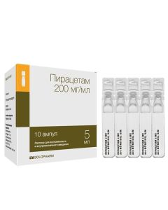 Piracetam - Piracetam-SOLOpharm Politvist solution for iv. and w / mouse. enter 200 mg / ml 5 ml ampoules plastic 10 pcs. texas Pharmacy Online - texas.buy-pharm.com