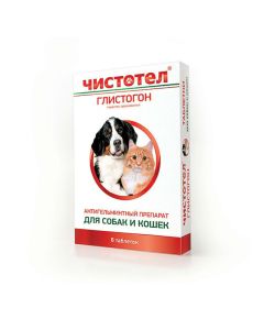 praziquantel, pyrantel - Celandine Glistogon suspension anthelmintic tablets for cats and dogs of 6 pieces. (BET) texas Pharmacy Online - texas.buy-pharm.com