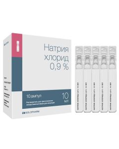 Sodium chloride - Sodium chloride-SOLOpharm Politvist injection solution 0.9% 10 ml ampoules plastic 10 pcs. texas Pharmacy Online - texas.buy-pharm.com