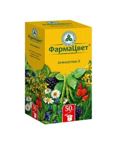 St. John's wort, chamomile flowers, leaf beans, horsetail grass, bilberry shoots, rose hips fruits, eleute - Arfazetin-E pack, 50 g texas Pharmacy Online - texas.buy-pharm.com