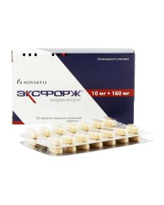 amlodipine, Valsartan - Exforge tablets 10 mg + 160 mg, 28 pcs. texas Pharmacy Online - texas.buy-pharm.com