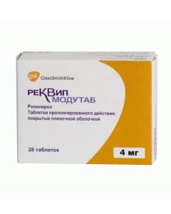 Ropynerol - Recipip Modutab tablets 4 mg, 28 pcs. texas Pharmacy Online - texas.buy-pharm.com