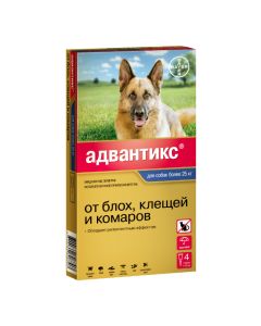 Ymydaklopryd, permethrin - Advantix 400C drops at the withers for dogs over 25 kg pipette 4 pcs. texas Pharmacy Online - texas.buy-pharm.com