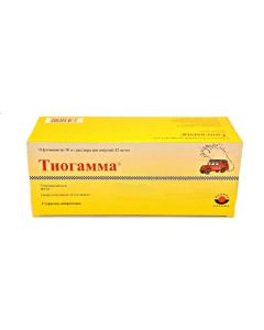 Tyoktovaya acid - Thiogamma solution for infusion 12 mg / ml bottle of 50 ml 10 pcs. texas Pharmacy Online - texas.buy-pharm.com