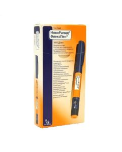 Insulin aspart - NovoRapid Flexpen pen syringe 100 IU / ml 3 ml, 5 pcs. texas Pharmacy Online - texas.buy-pharm.com