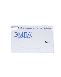 lidocaine, Prylokayn - Emla cream for local and external use 5 g 5 pcs. texas Pharmacy Online - texas.buy-pharm.com