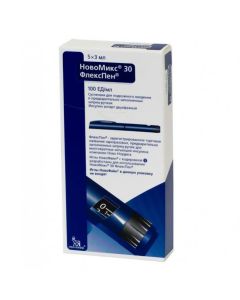 Insulin aspart dvuhfazn y - Novomek injection for solution 1% 1 ml 10 fl. 30 Flexpen pen syringes 100 IU / ml 3 ml, 5 pcs. texas Pharmacy Online - texas.buy-pharm.com