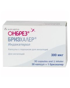 Yndakaterol - Onbres Breezhaler capsules with powder for inhalation 300 mcg, 30 pcs. texas Pharmacy Online - texas.buy-pharm.com