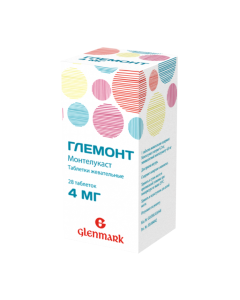 montelukast - Glemont chewable tablets 4 mg 28 pcs. texas Pharmacy Online - texas.buy-pharm.com