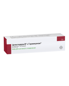 Betamethasone, Gentamicin - Celestoderm B with Garamycin Ointment 0.1%, 30 g texas Pharmacy Online - texas.buy-pharm.com