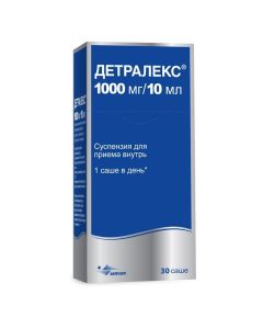 hesperidin, diosmin - Detralex oral suspension 1000 mg / 10 ml sachet 10 ml 30 pcs. texas Pharmacy Online - texas.buy-pharm.com