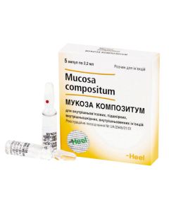 Homeopatycheskyy composition - Mucose compositum solution for in / mouse. and p / leather. 2.2 ml vials 5 pieces. texas Pharmacy Online - texas.buy-pharm.com