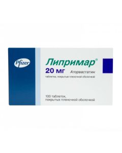 Atorvastatin - Liprimar tablets 20 mg, 100 pcs. texas Pharmacy Online - texas.buy-pharm.com