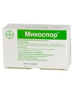 Bifonazole - Mikospor ointment in a set of ointment 10 g, plasters, nail file texas Pharmacy Online - texas.buy-pharm.com